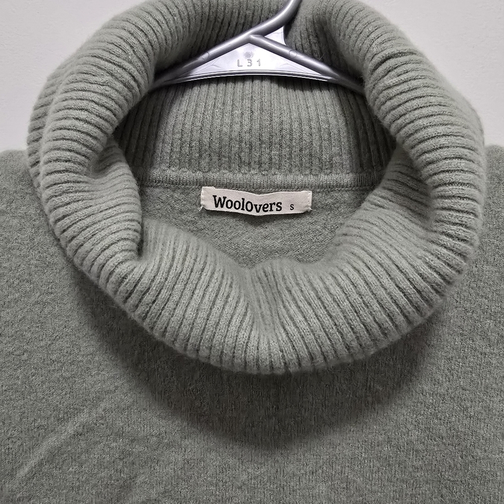 Girl's Turtleneck Sweater 90% Wool 10% Cashmere - Picture 3 of 8